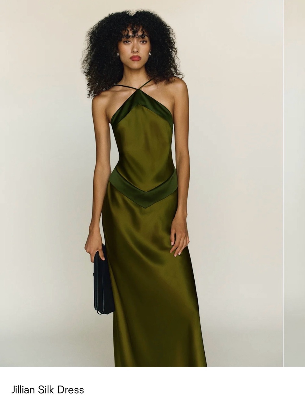 Reformation Jillian Silk Dress